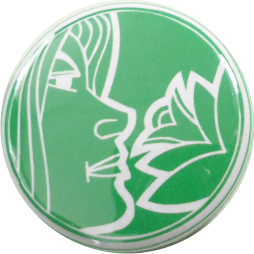 zodiak virgin badge green